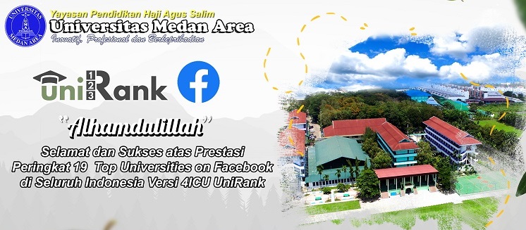 Universitas Medan Area Sukses Meraih Peringkat 19 Top Universities On Facebook Di Seluruh Indonesia Versi 4ICU UniRank