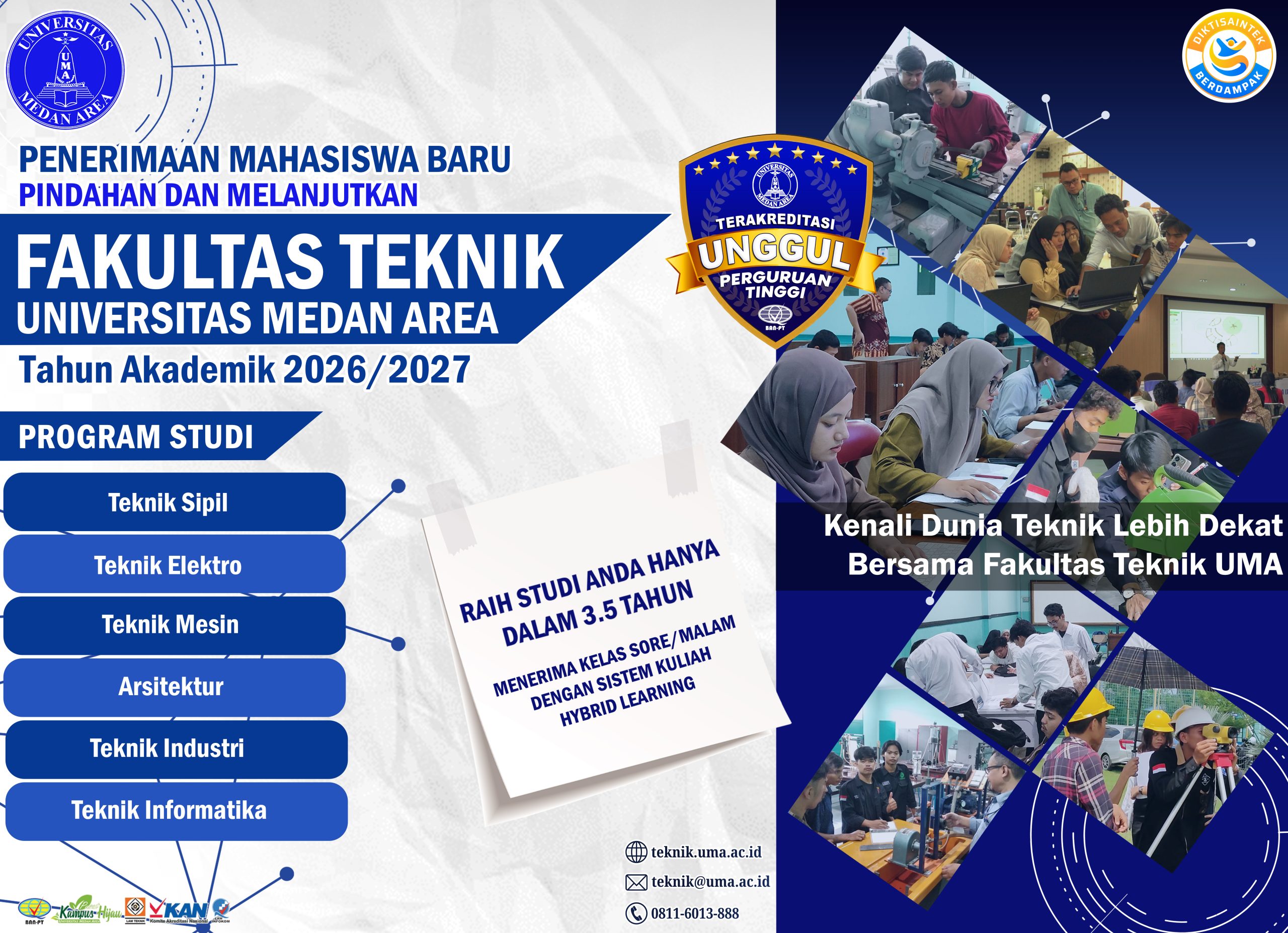 PMB Teknik Mesin UMA 2026/2027